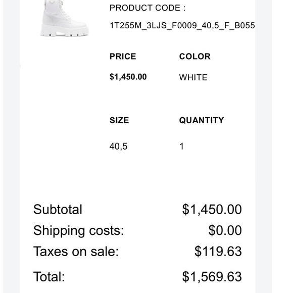 Prada monolith leather and nylon boots - Picture 5 of 6